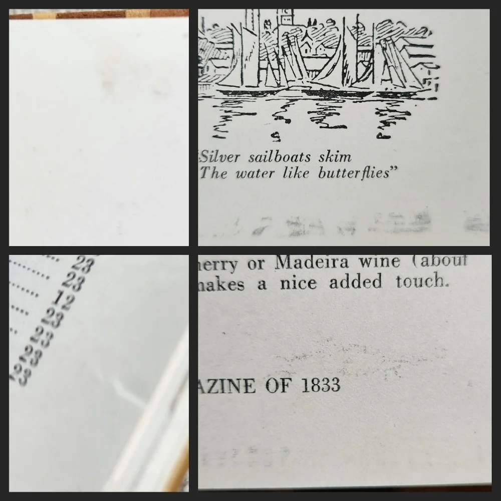 Vintage 1936 New England Cook Book – Wooden Cover Hinges – 300 Regional Recipes - Picture 14 of 14